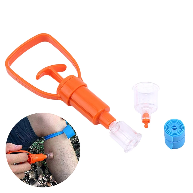 1 Set Survival Camping Hiking First Aid Safety Rescue Tools Outdoor Venom Extractor Venom Mosquito Bee Bite Vacuum Suction Pump