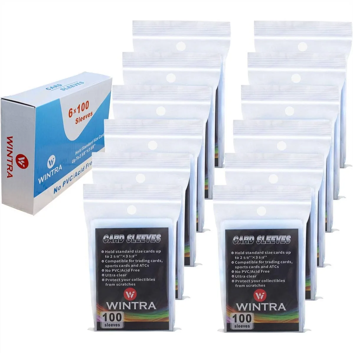 

1200 Count Ultra Clear Penny Card Sleeves Soft Card Protectors For Baseball Cards Trading Cards