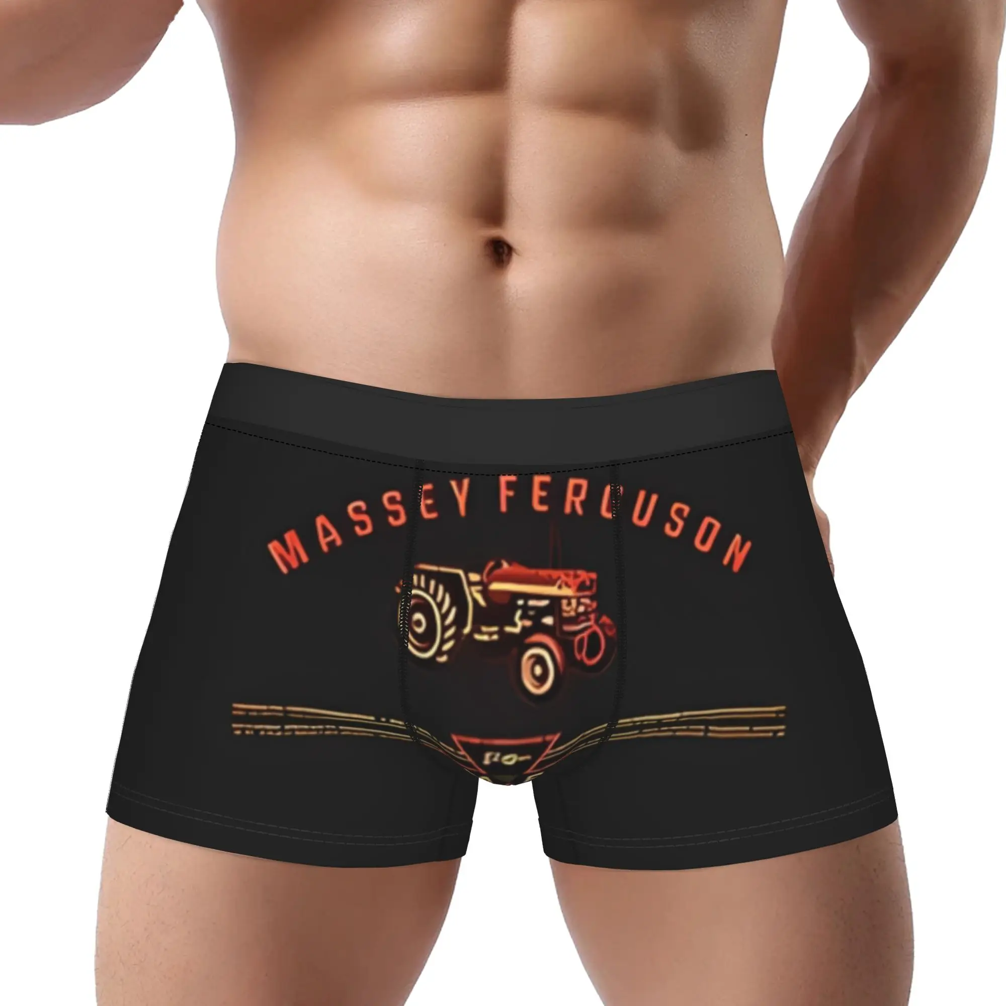 

Tractors Massey Ferguson Underpants Homme Panties Male Underwear Comfortable Shorts Boxer Briefs