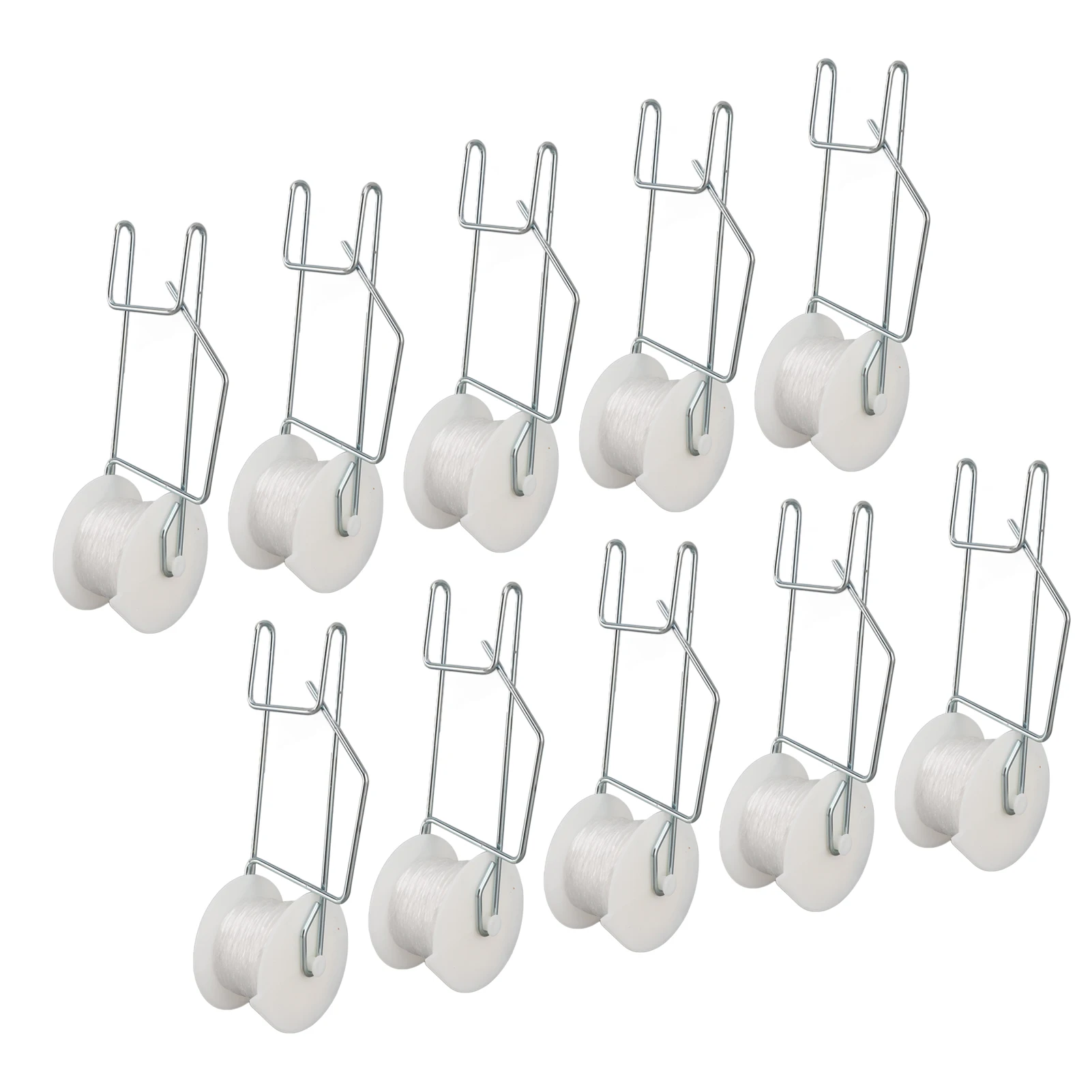 Tomato Support Roller Hooks Heat Resistant Space Saving Widely Used Tomato Roller Hooks Galvanized Steel Wire PP for Cucumber