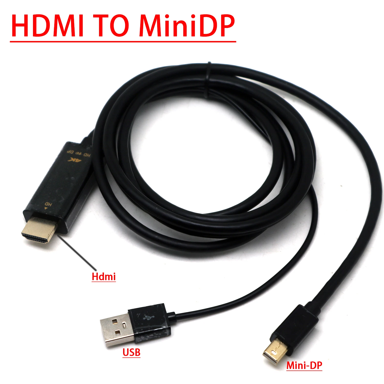 HDMI to MiniDP DisplayPort Converter 2K 4K 60hz Adapter HD PC Graphics Card & Game Consoles Video cable for EDP Drive board