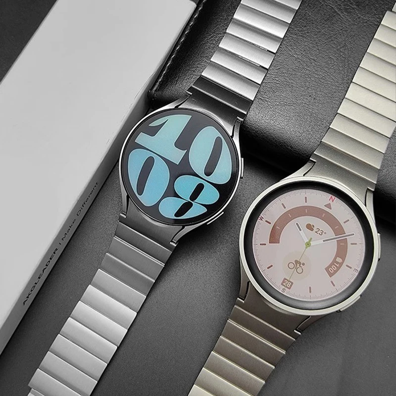 حزام من الستانلس ستيل لساعة سامسونج جالاكسي ، سوار الإفراج السريع ، كلاسيك 5Pro ، لا فجوة ، 6 ، 5 ، 4 ، 40 مللي متر ، 44 مللي متر