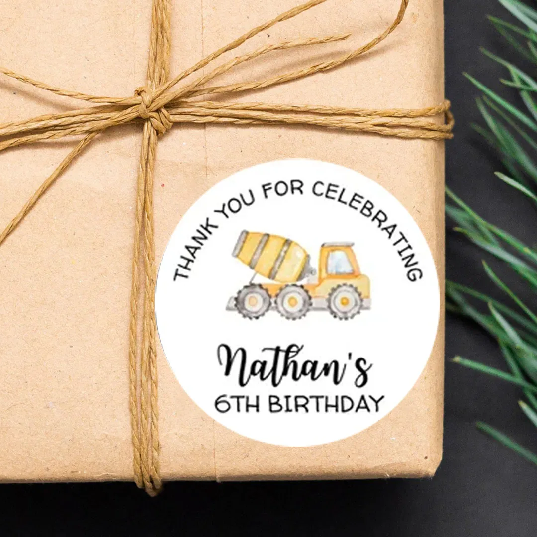 90pcs Custom Personalized Name & Birthday Stickers (For Baptism, Parties & Gift Wrapping)