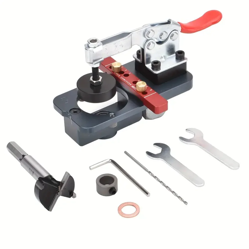 

35 мм скрытый шарнир, направляющая для сверления, дверной шарнир, приспособление для деревообработки, монтажный инструмент для дверных петель шкафа