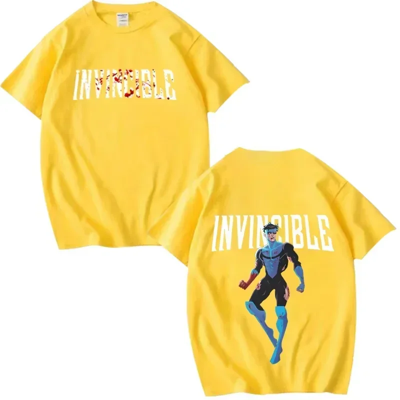 2026 Sommer Bestseller „Invincible Hero“ Themen-Outdoor-Freizeit-Trendiges Herren-Kurzarm-T-Shirt Y2K – Detail 8