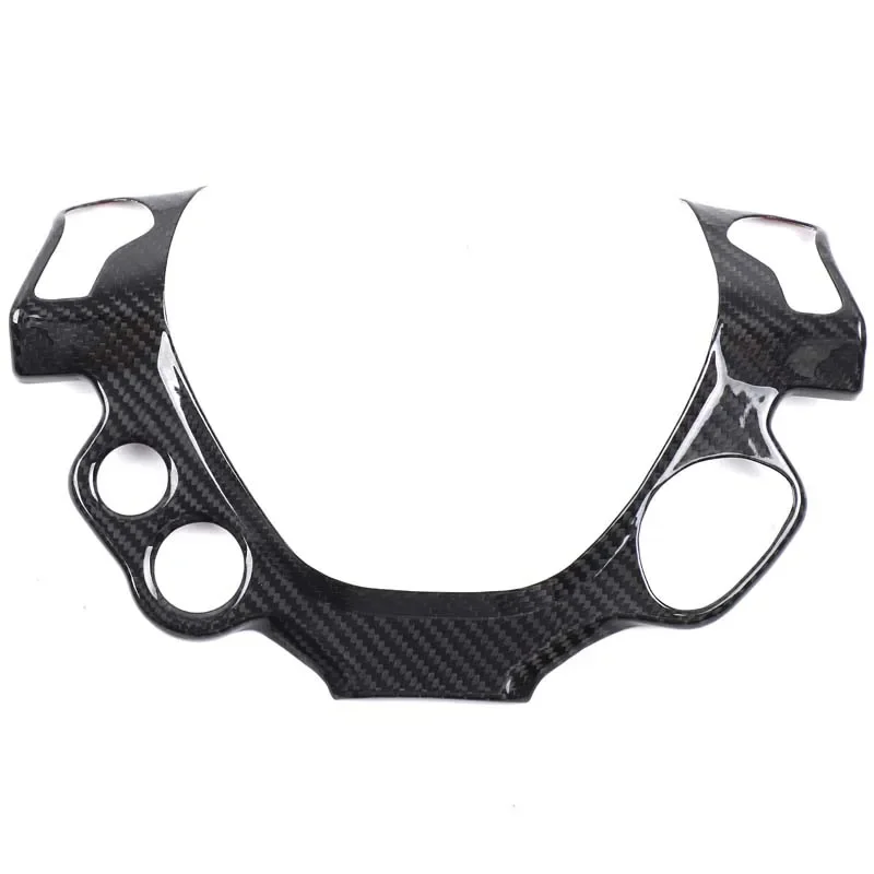 

True carbon fiber Steering wheel button decorative panel cover For Ferrari 458 Italia 458 Spider 458 Speciale F142 2011-2016