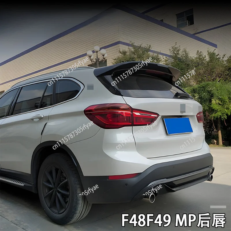 Rear Lip Spoiler Gloss Black MP Style Rear Bumper Trim For BMW X1 F48 F49 2016+ Car Exterior Styling Accessory