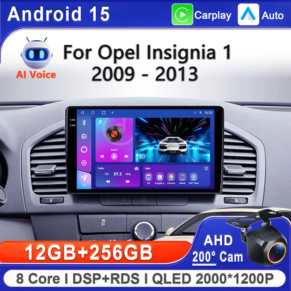 Android 15 For Buick Regal For Opel Insignia 1 2009 - 2013 Car Radio Multimedia Video Player Navigation stereo GPS Head Unit