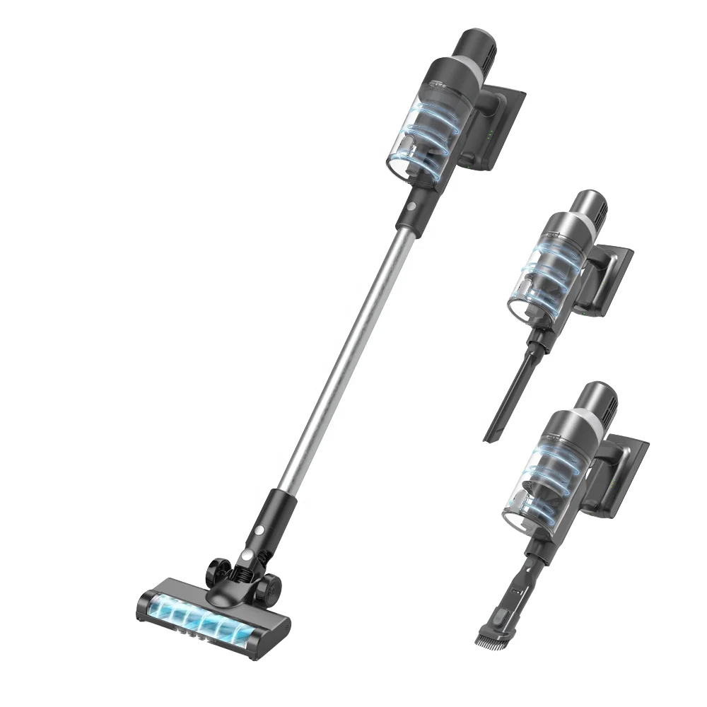

130W Cordless Stick Vacuum Cleaner 8 - 24 kpa Battery Power Source Bagless Wireless Electric for Dry Function Certified ROHS for