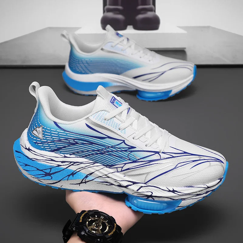 

Men's Running Shoes Non-Slip Cushioning Couple Outdoor Mesh Breathable Trainer Jogging Race Sneakers Luxury shoes Off-road Shoes