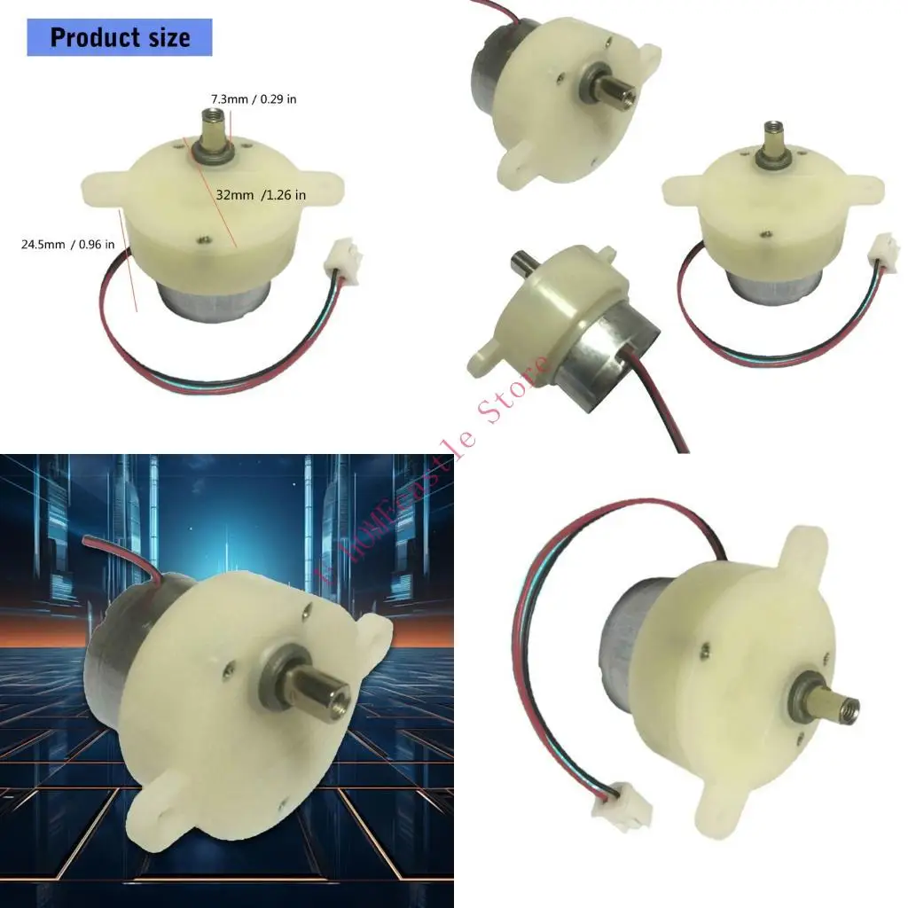 63HF Silents Operations Gear Motor 6V 12V for Light Cabinet Mechanisms Daily Use