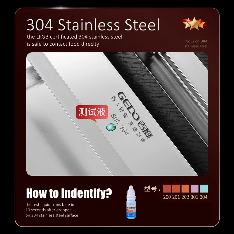 Certification Ultra Thick 304 Stainless Steel Kitchen Stewing Pot Accurate Scale Saucepot with Tempered Glass Cover Pot