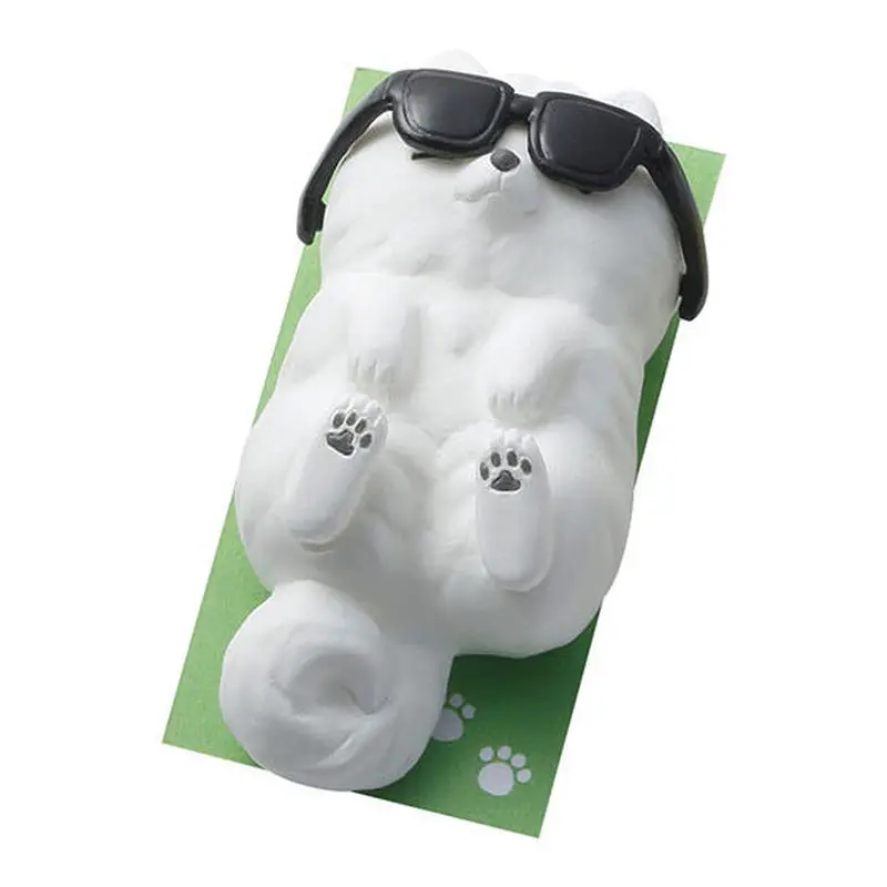 BANDAI Summer Sunbathing Small Animal Shaped Decorations: Cats and Dogs Action Figure Collection Decorations Model Gifts