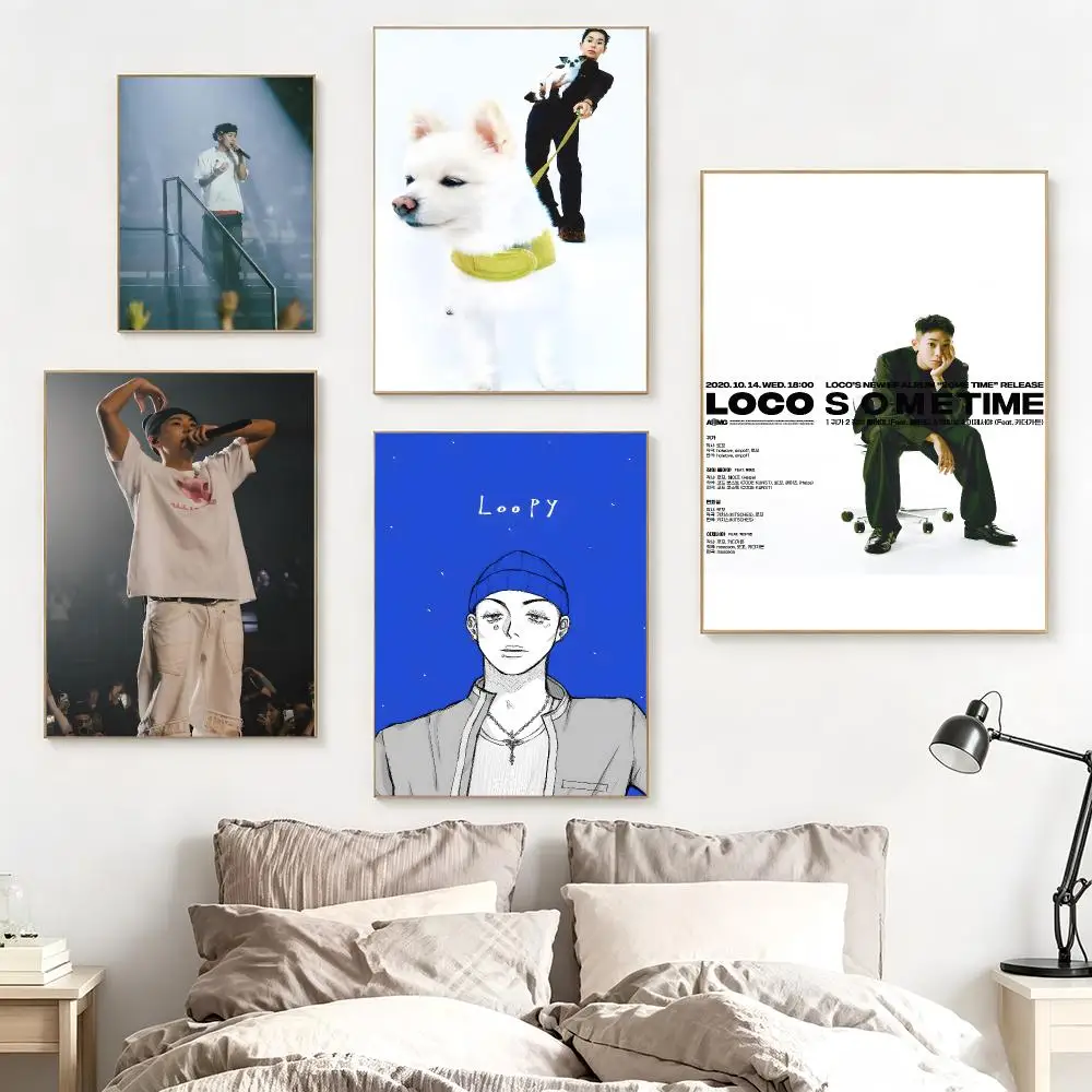 South Korea Kpop singer L-Loco Poster Pegatina artistica HD autoadhesiva impermeable para salon dormitorio - view 3