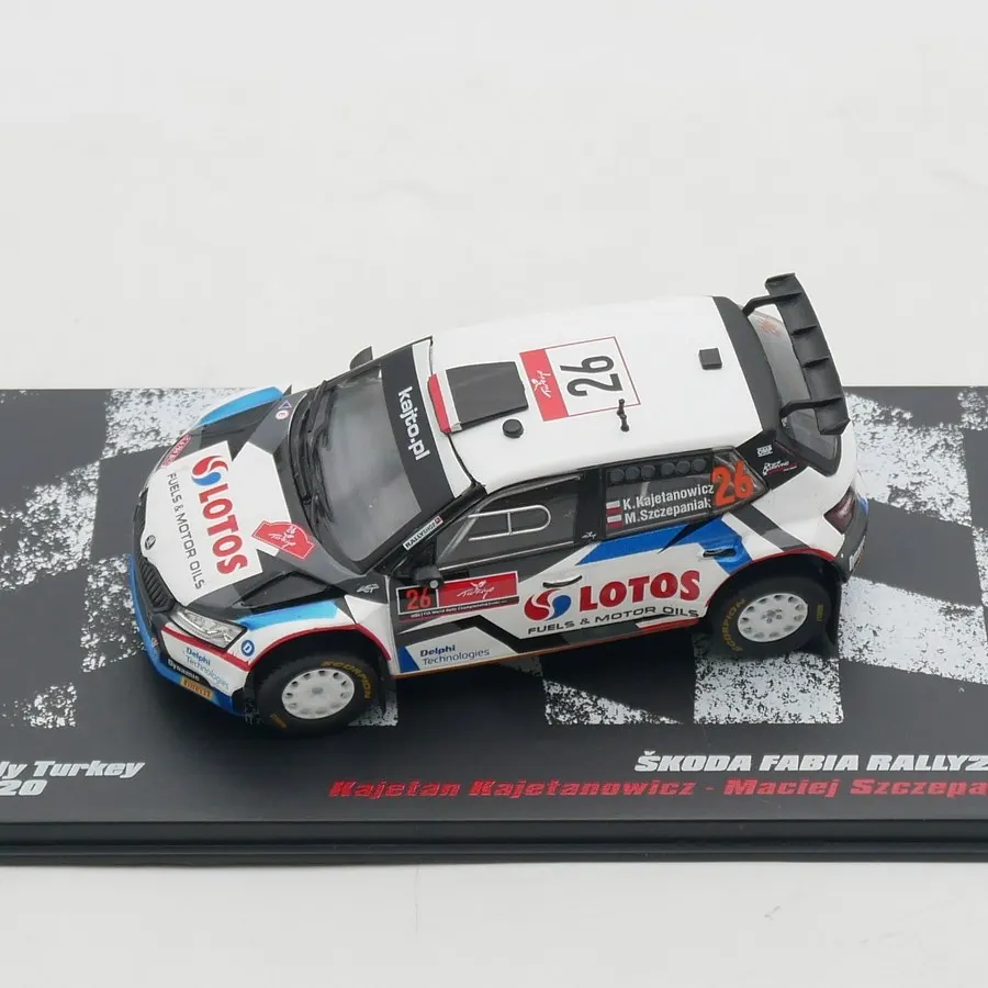 Diecast Ixo 1:43 Scale Skoda Fabia Rally2 EVO WRC 2020 Alloy Car Model