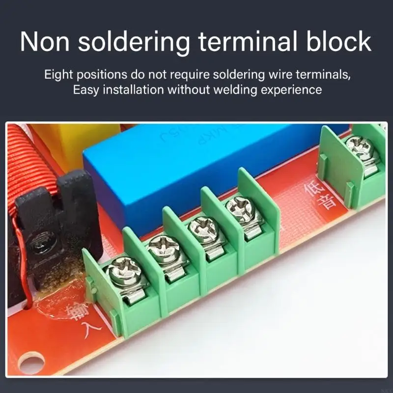 83cc 3 Way Frekuensi Pembagi 250W Filter 1 Treble 2 Bass Frekuensi Pembagi