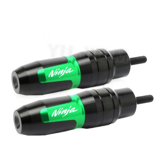 Imagen 2 del producto Para KAWASAKI NINJA 250 300 400 650R NINJA500 NINJA650 deslizadores de marco de escape de motocicleta almohadillas de tope accesorios protectores contra caídas
