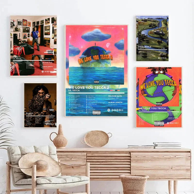 Lil Tecca TEC Plan A 2025 Music Star Album Cover, Poster Prints Wall Art Picture Canvas Painting Living Room Home Decor