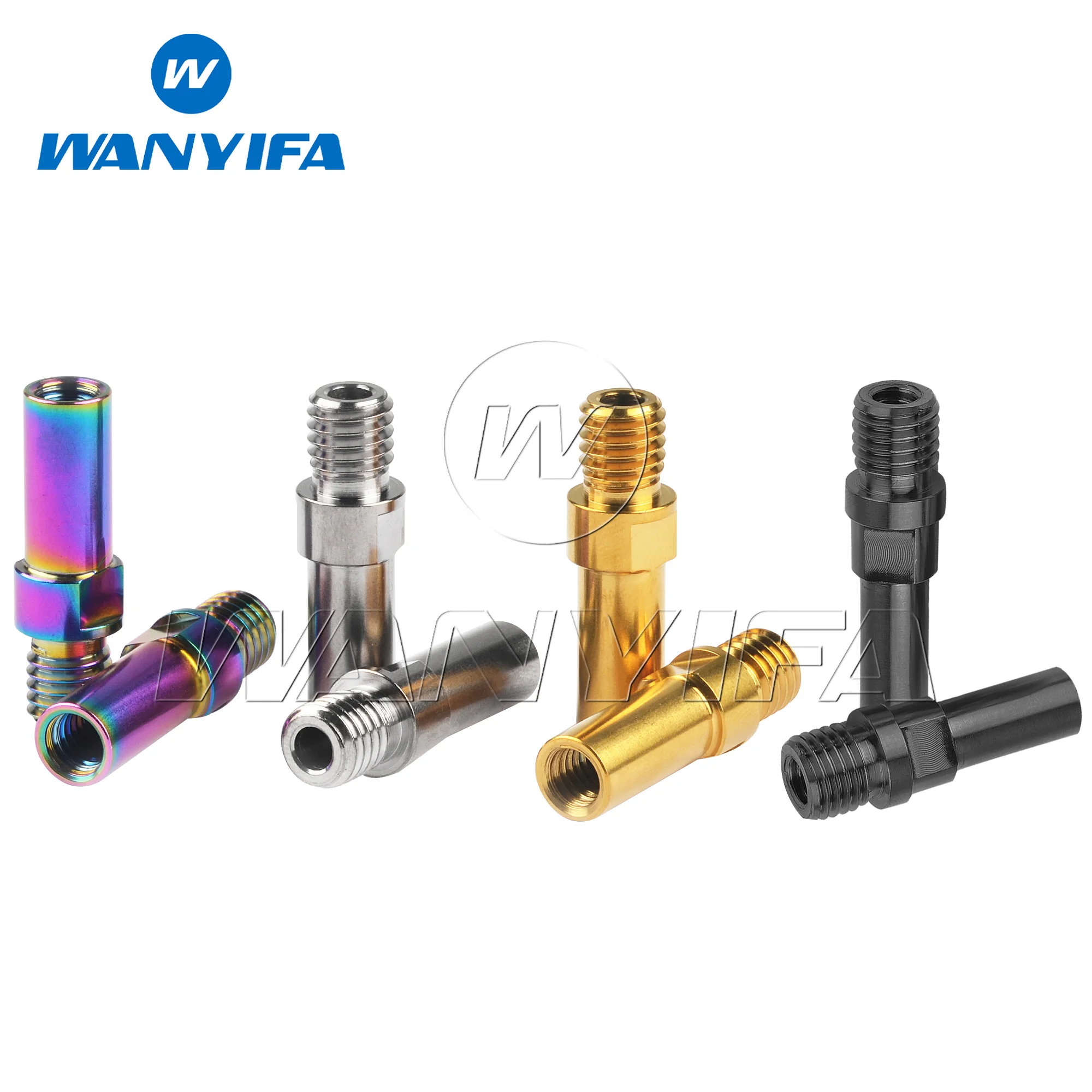 Wanyifa Durable Titanium V-Brake Base Bolts  M8/M10 Sizes 1.25mm Thread  MTB/BMX Bike Maintenance Components 1 Pair