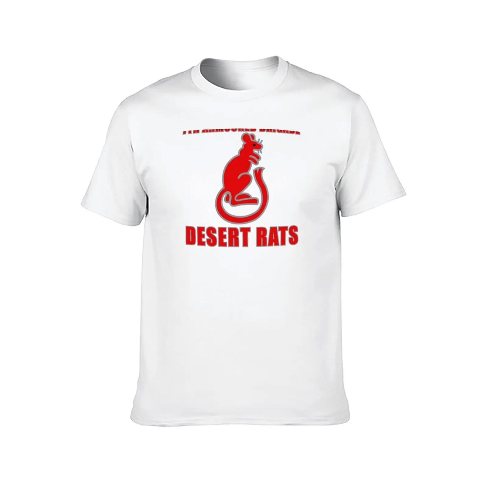 الفئران الصحراء تي شيرت تي شيرت للرجل القطن مضحك تي شيرت الرجال 100% القطن الفاخرة العلامة التجارية تي شيرت