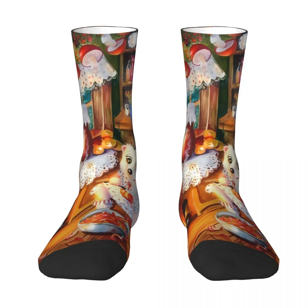 Hedgehog Sock Printed Man Polyester