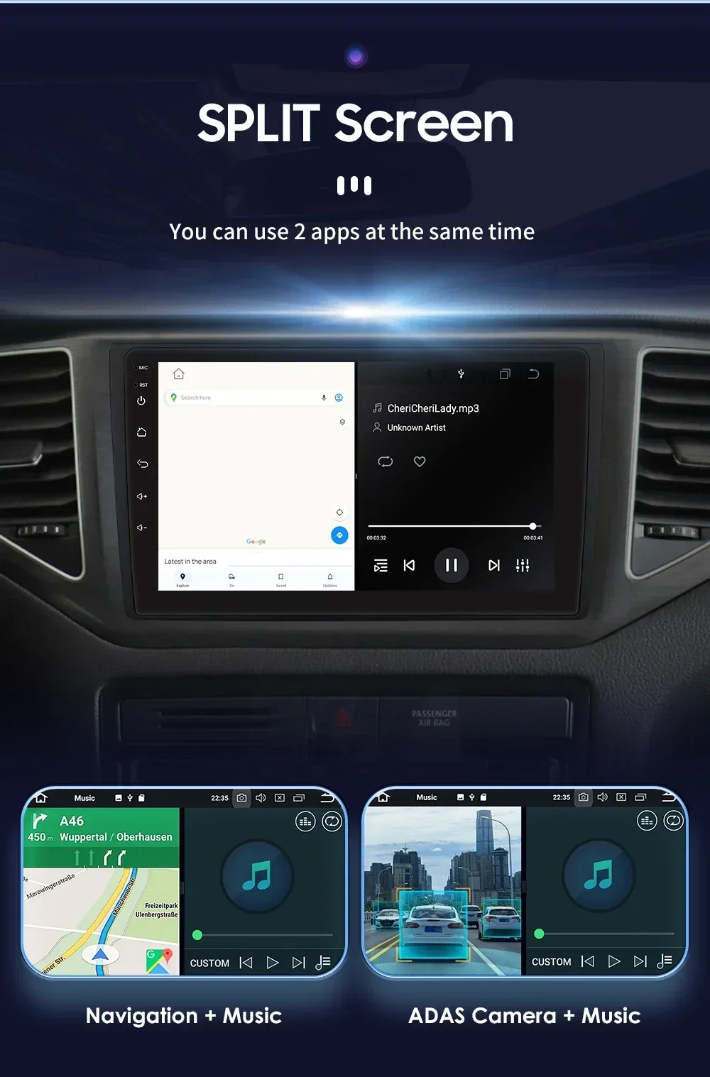 Carplay 4G 9" Car Radio Android for VW MQB Polo Plus T-Cross Zoals T-Kruis T-Roc Tharu Sagitar Multimedia Player GPS 2Din Stereo