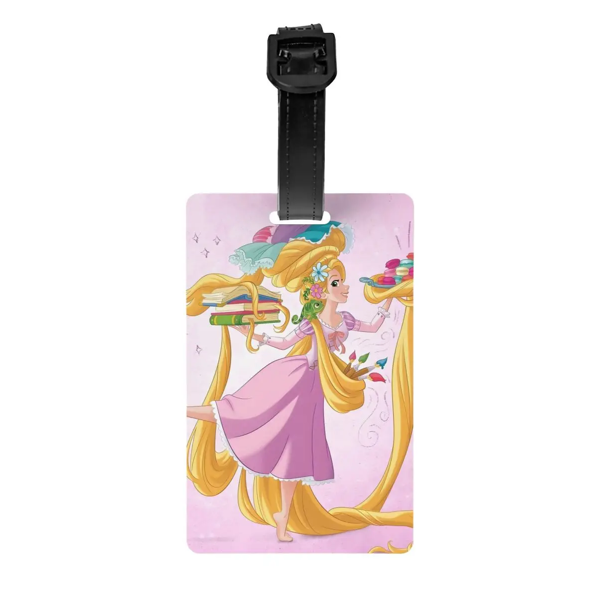 

Изготовленная на заказ багажная бирка принцессы с запутанной историей, защита конфиденциальности, забавный мультфильм Багажные бирки, этикетки для дорожных сумок, чемодан