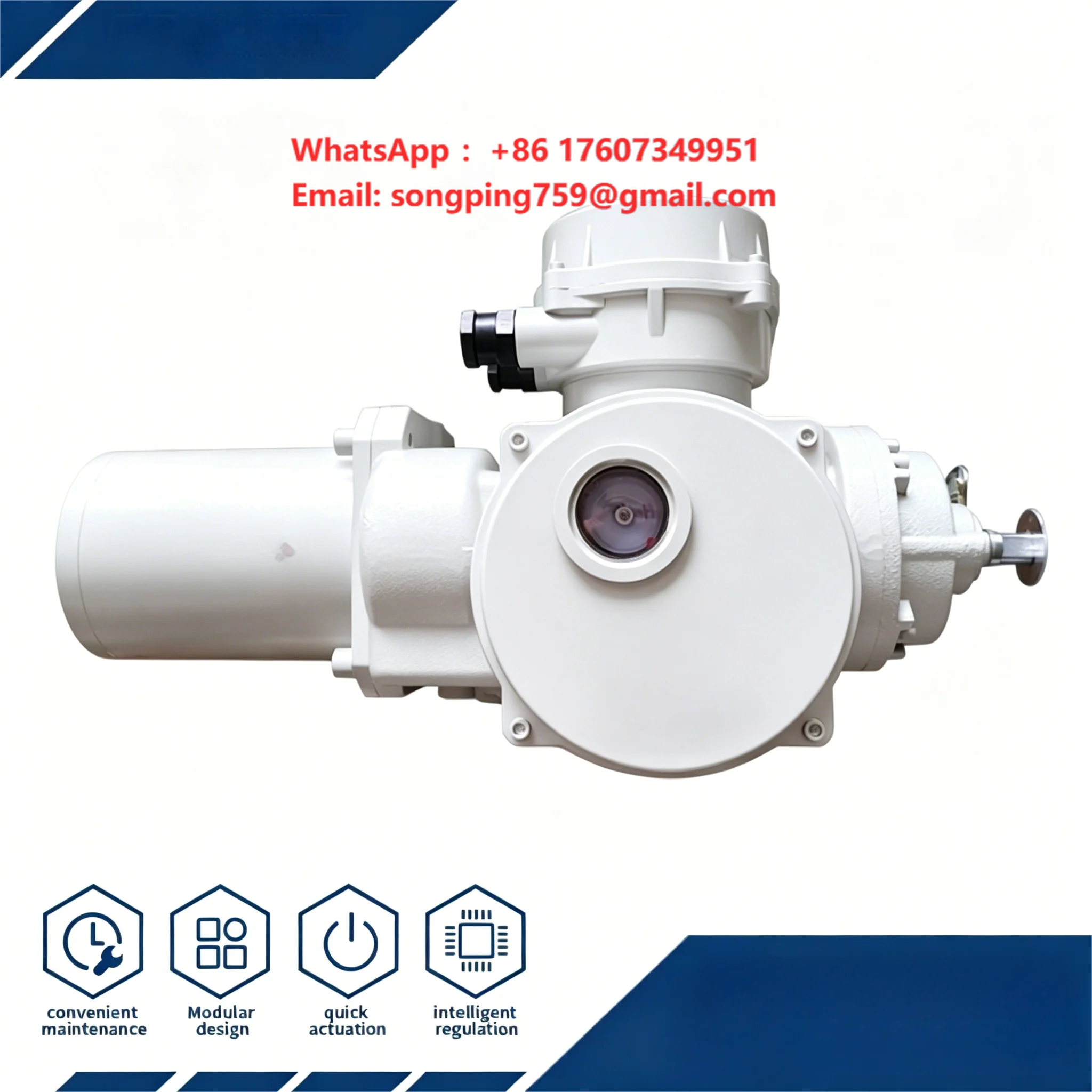 Multi Turn Electric Actuator Thermal protection Potentiometer Phase Failure protection Marine & Offshore Systems