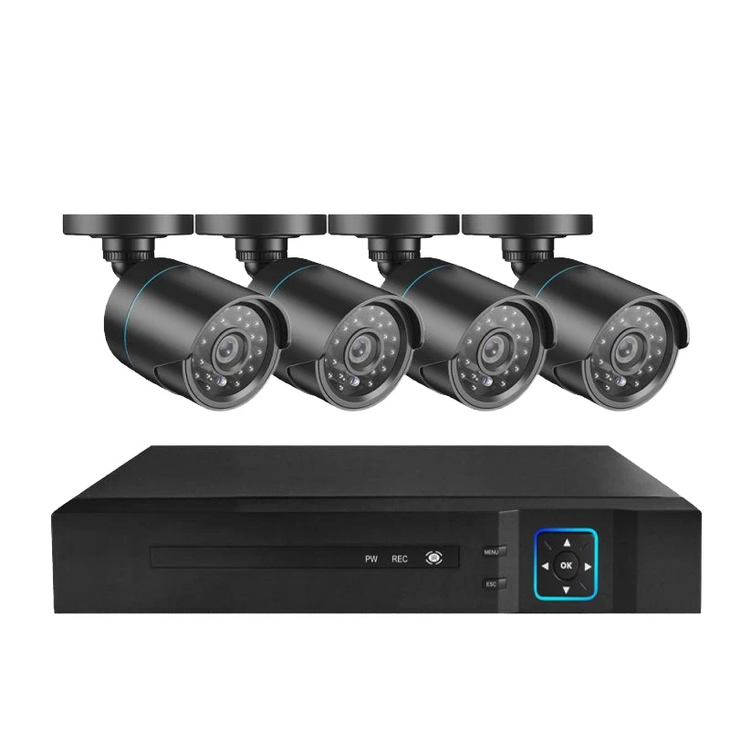 Top Seller P2P H.265 4 Channel Sensor Analog Cameras 2MP AHD Camera Kits 1080P Night Vision Kit Wired System