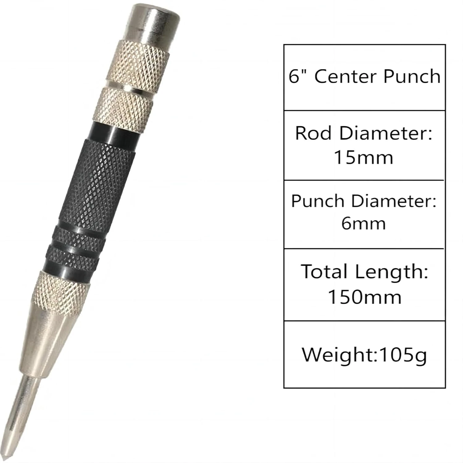 Durable High-Quality Spring Loaded Metal Marking and Drill Tool Set - Efficient Automatic Centers for Precise and Adjustable App