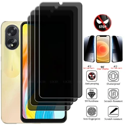 4Pcs For OPPO A38 Glass For OPPO A38 A 38 Screen Protector Protective Cover Anti-Glare Privacy Anti-Spy Tempered Glass OPPO A38