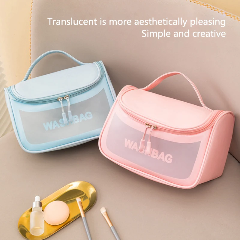 Travel Wash Bag Female Waterproof Makeup Storage Pouch Large Capacity Cosmetic Organizers Women Toiletry Bag Swimming Beach Bags