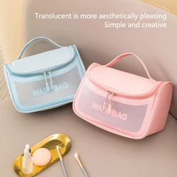 Borsa per il lavaggio da viaggio custodia per il trucco impermeabile femminile organizer per cosmetici di grande capacità borsa da toilette per donna borse da spiaggia per il nuoto