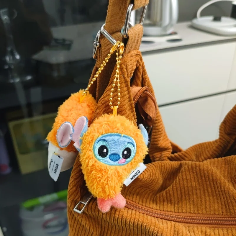 Miniso versión oficial genuina Stitch'S Buddy felpa-adorno colgante de punto oficial para freír muñeco de peluche colgante regalo