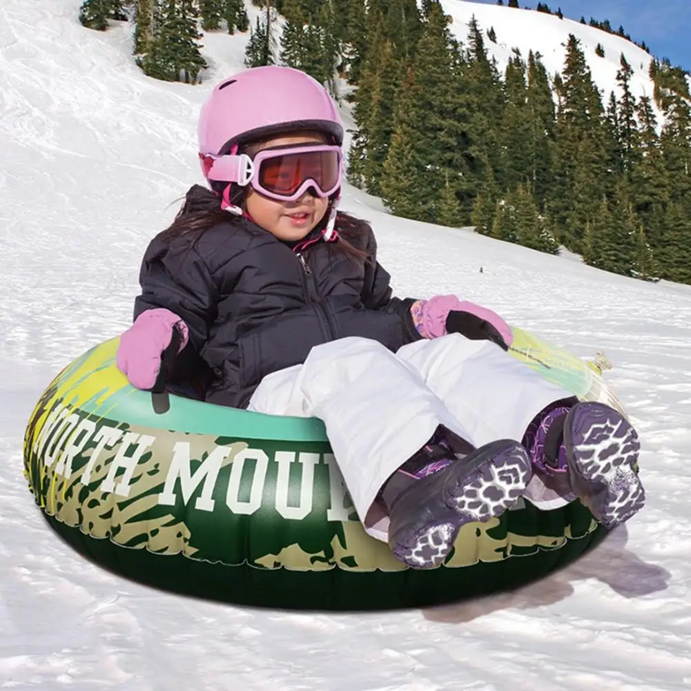 Snow Sled  Beautiful Quickly Inflate And Deflate with Handle  Environmentally Friendly Ski Circle for Outdoor