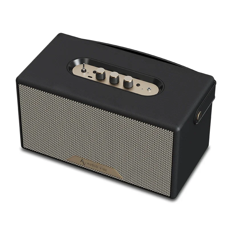 YYHC-2024 New Product Retro Wood Bluetooth Speaker 80W Portable Wireless Woofers and Home Theatres Speakers Audio System Sound