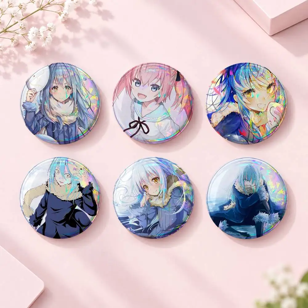 That Tim-e I Go-t Reincarnated As- A Slim-e Fashion Button Badge Pin Set Cool Anime Music Design Brooch For Backpack Clothes