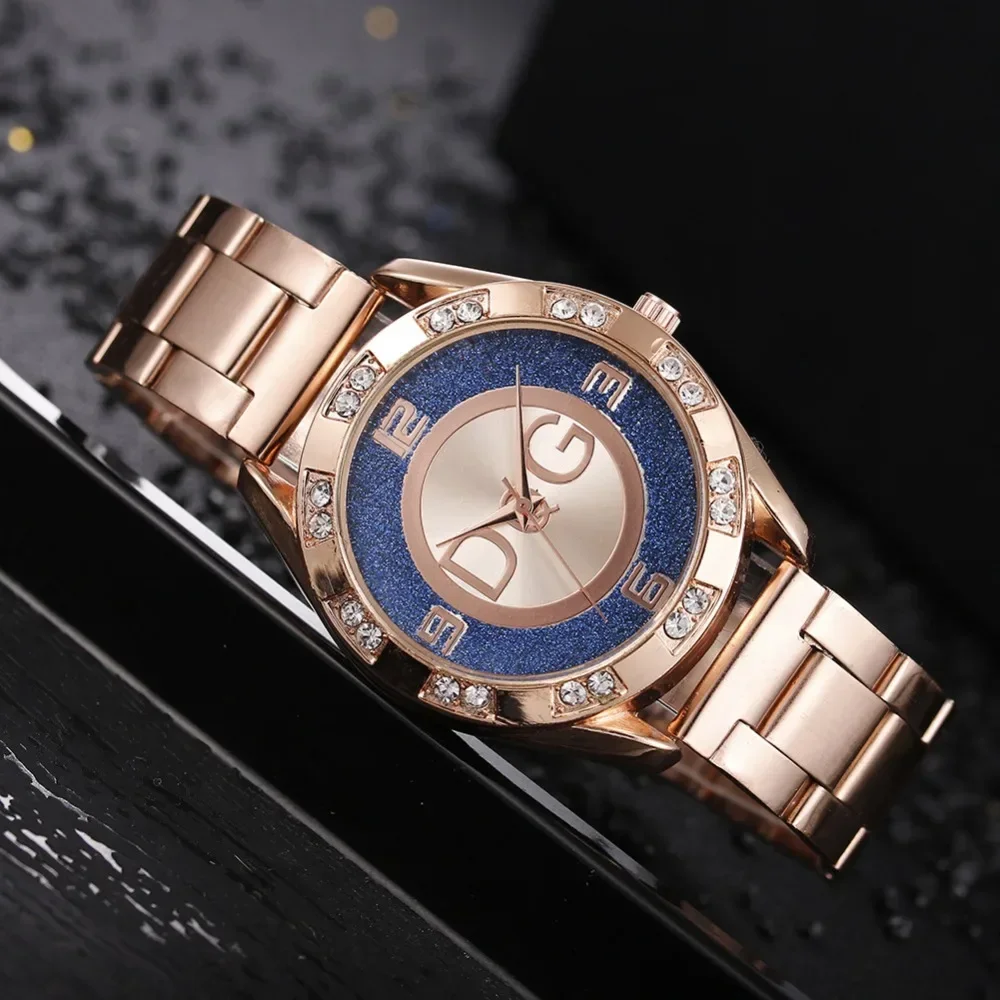 Women\'s Watches Luxury Brand Fashion Rhinestone Stainless Steel Quartz Ladies Wristwatches Reloj Mujer Best Selling Montre