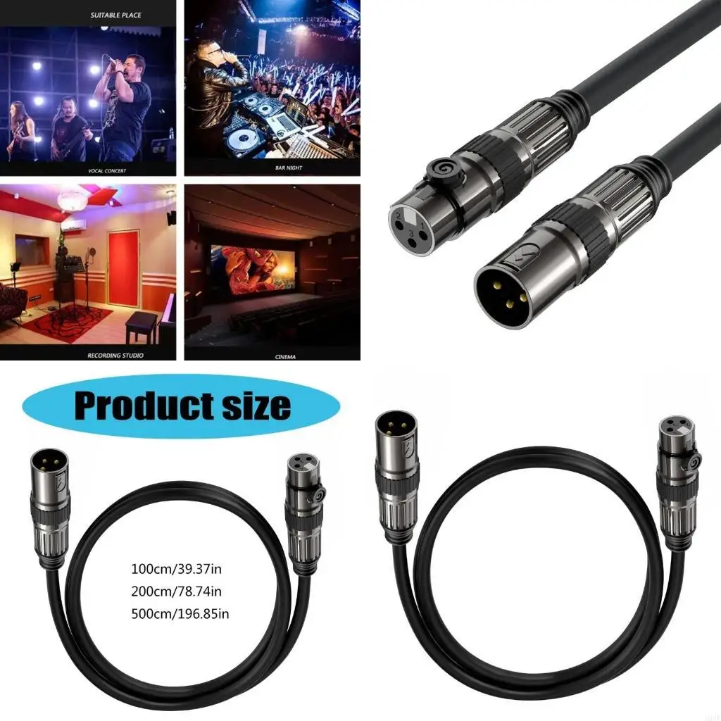 103F High Performances 3Pin Male to Female Cable Double End 3Pin Connectors