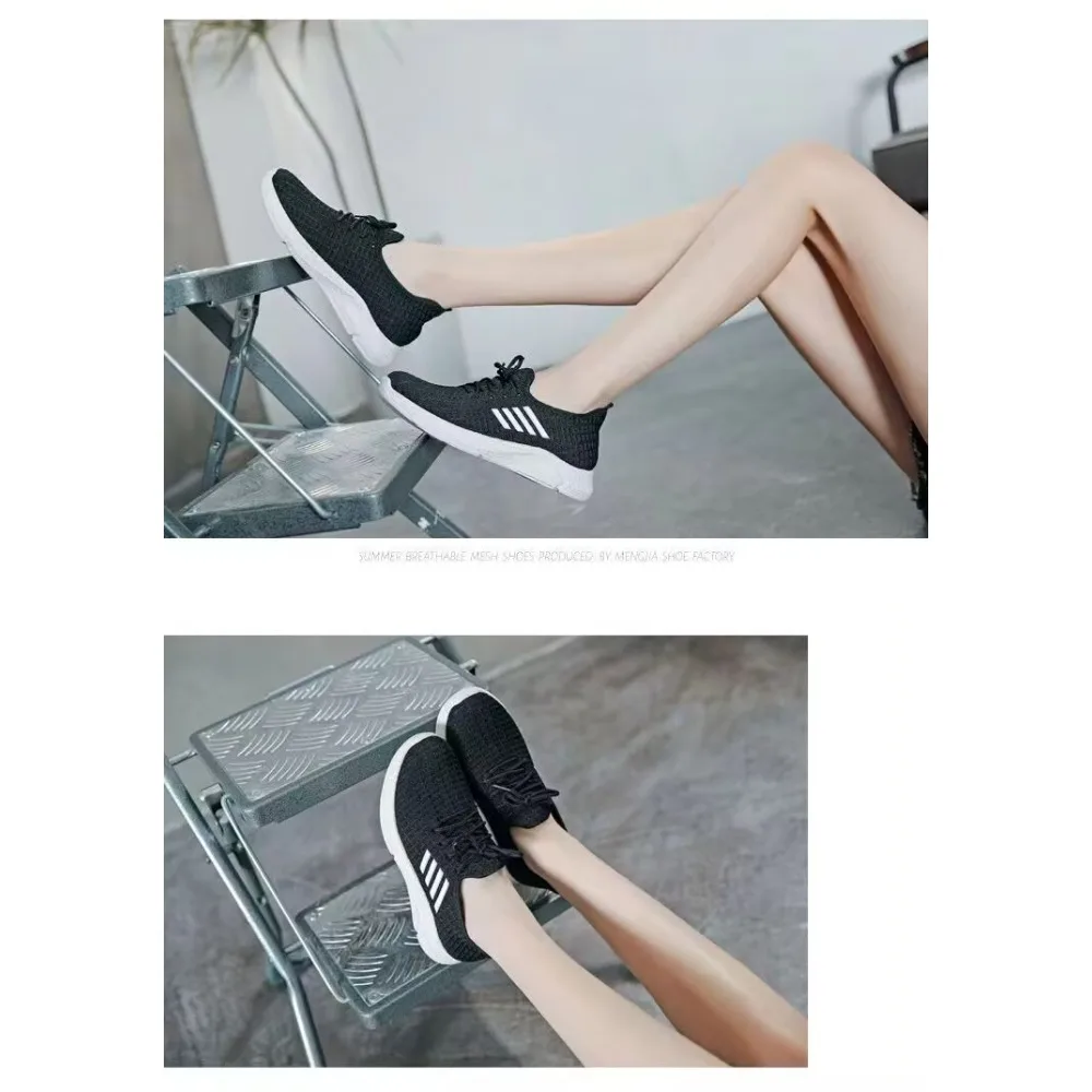 

2025 New hot Arrival Lightweight Breathable Cotton Fabric Flat Sneakers with Elastic Band for Women's Running #SpringEssentials