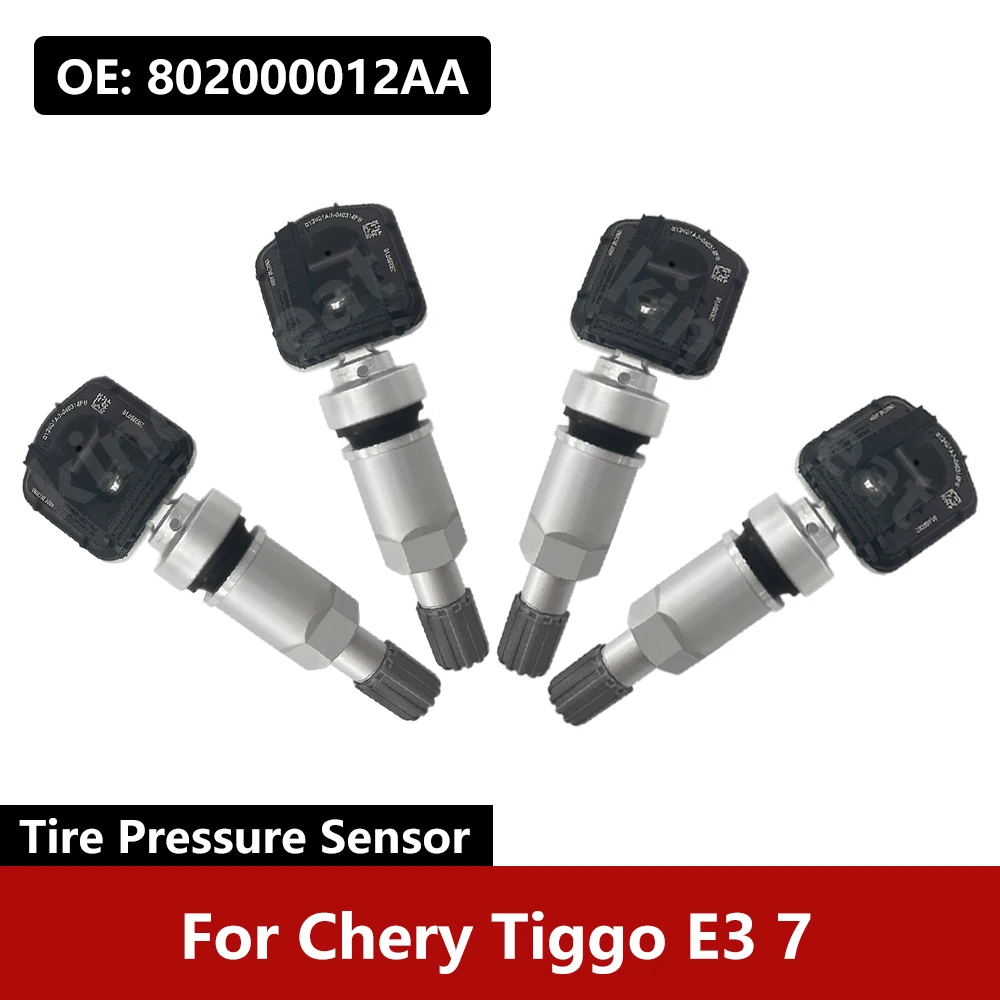 

4PCS/Lot For Chery Tiggo E3 Chery Tiggo 7 433MHz TPMS Car Tire Pressure Monitor Sensor 802000012AA