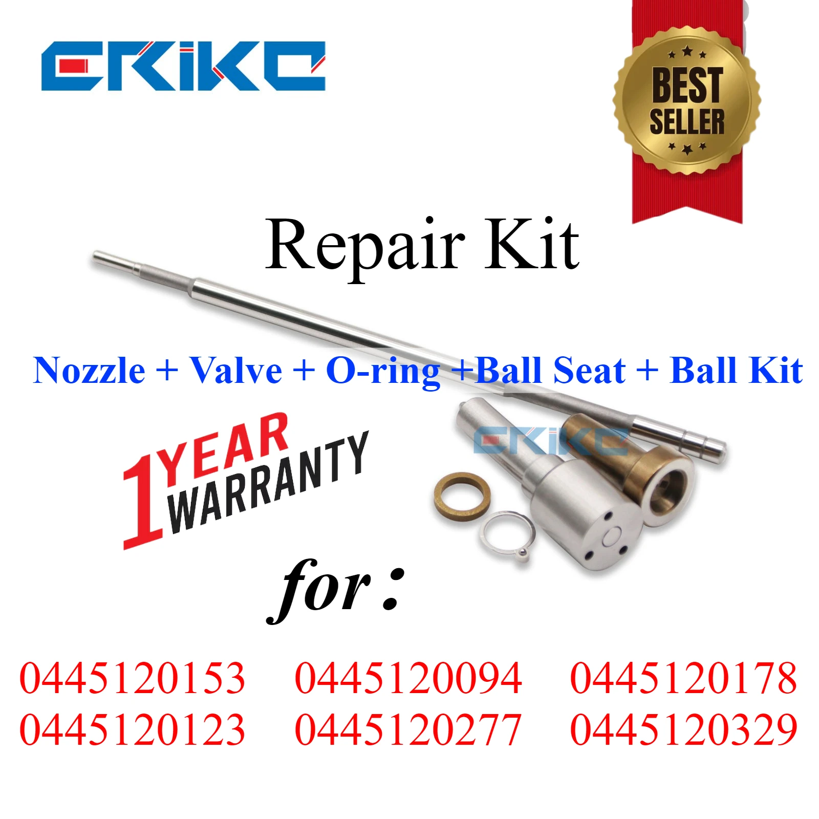 

0445120153 0445120094 Diesel Injector Repair Nozzle Kit 0445120178 Valve Sealing Ring for 0445120123 0445120277 0445120329