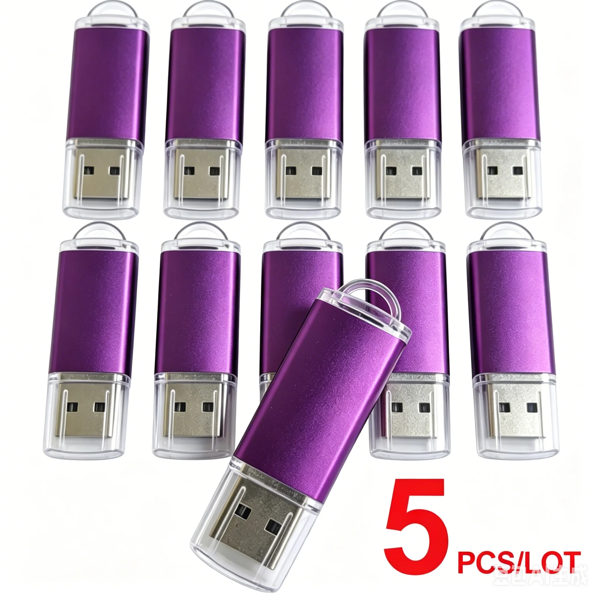 Wholesale 5 Pack USB Flash Drives 2 G 4 G 8 G16 G 32 G 64 G128 GB USB 2.0 High Speed 128 256 512 MB PENDRIVES Free shiping