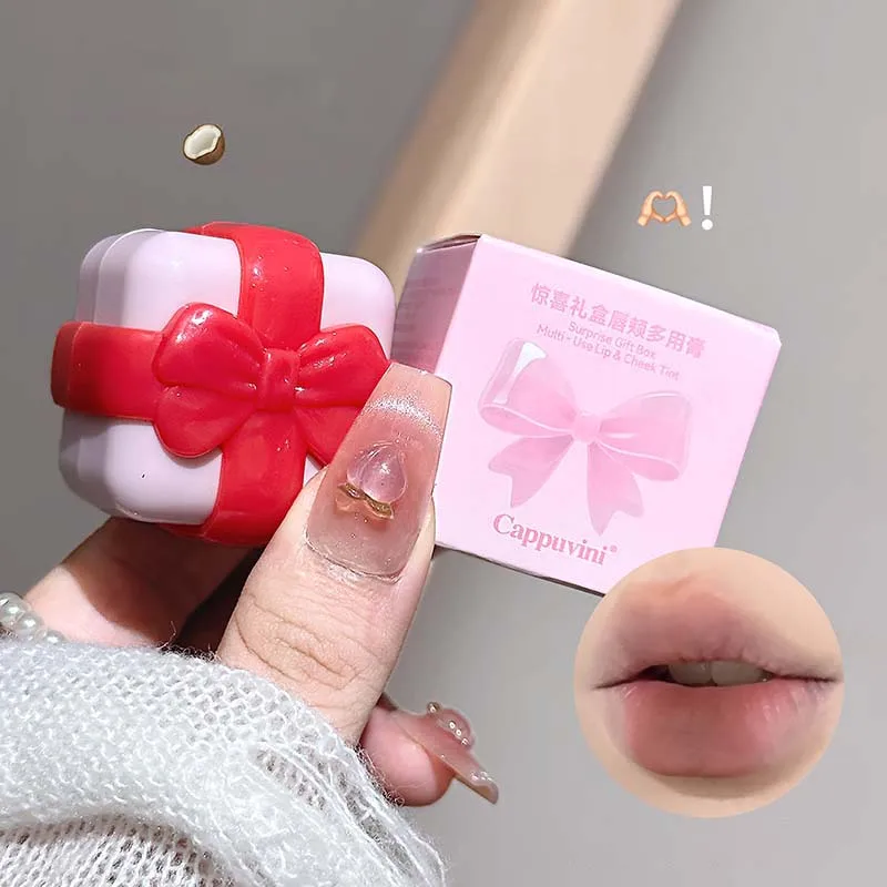 متعددة الأغراض أحمر الشفاه أحمر الخدود كريم مقاوم للماء لينة ترطيب الشفاه الخد أحمر الخدود تينت الصباغ دائم اشراق كونتور ماكياج