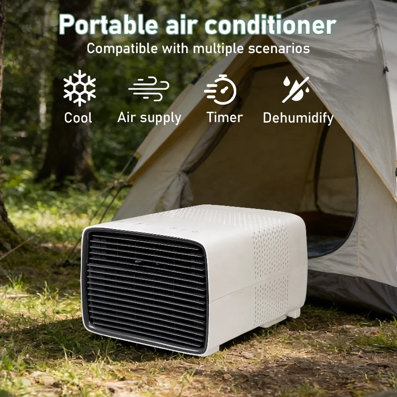 Factory Price Home Outdoor Mobile Air Cooler Tent Camping Portable Desktop Air Conditioners with Low Energy