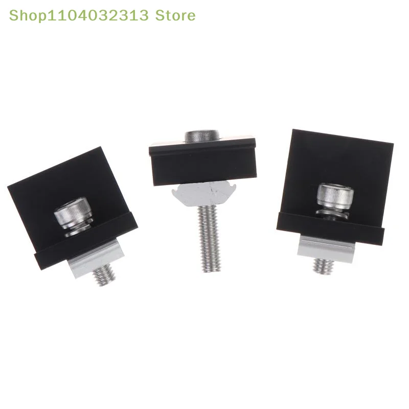 petiteSolar Panel Mounting Clamp Lightweight Aluminum Alloy for Balcony Rooftop Solar Panel Setup Hardwareaccessories