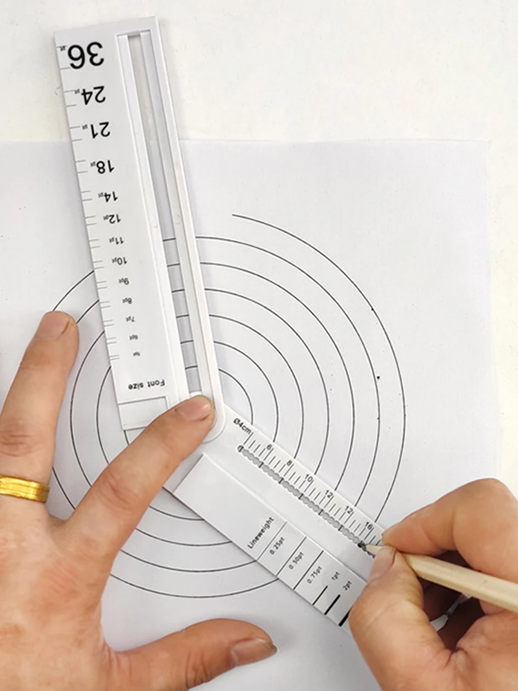 متعددة الوظائف للطي هندسية رسم حاكم خط أداة صياغة دائرية قالب الهندسة زاوية قياس أداة صياغة #4