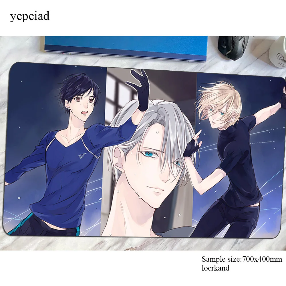 yuri on ice mouse pad gamer 700x400x3mm Fashion gaming mousepad notebook pc accessories HD pattern laptop padmouse ergonomic mat