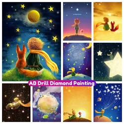 The Little Prince AB Diamond Painting New Rhinestone Cross Stitch Kit 5D DIY Full Drill Mosaic Embroidery Handicraft Home Decor