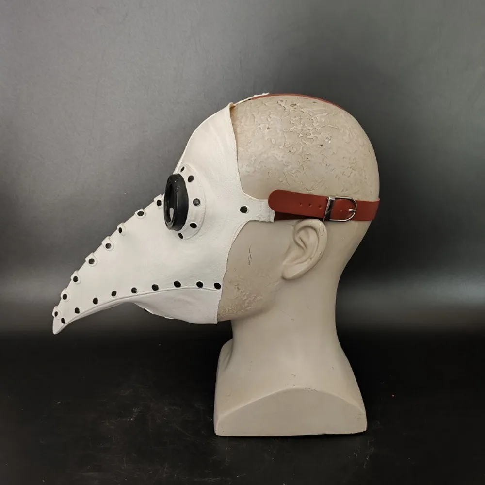 Steam Plague Beak Mask Halloween Party Punk Style Perform Crow Mouth Face Shield Ball Dress Up Role Play Beak Doctor Terror Mask